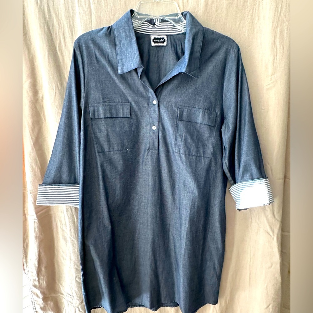 Chambray Women’s Denim Shirt Dress